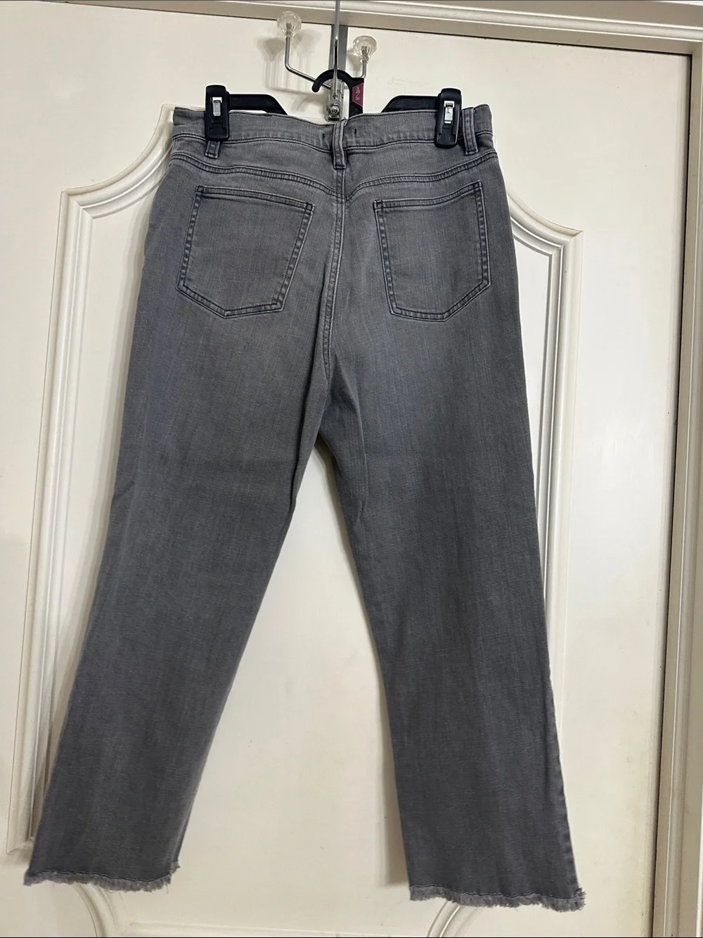 Eileen Fisher Gray Cropped Straight-Leg Jeans